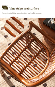 Chaises <span class=keywords><strong>de</strong></span> salle à manger en rotin faites à la main en <span class=keywords><strong>France</strong></span>, personnalisables, chaise longue en rotin pour <span class=keywords><strong>hôtel</strong></span>, cuisine, ferme, <span class=keywords><strong>restaurant</strong></span> semi-extérieur - Product Image 5