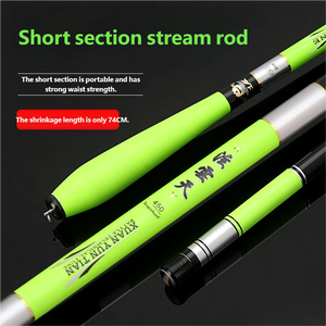 Cannes à pêche télescopiques en carbone de 3,6 m et 4,5 m, action rapide, cannes à pêche à la main pour la pêche au leurre, poisson-chat, saumon et bar - Product Image 4