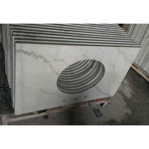 Vanity Tops de mármol blanco moderno a precios competitivos Granito artificial para uso en hoteles Vanidades de baño elegantes fabricadas en Malasia - Product Image 2