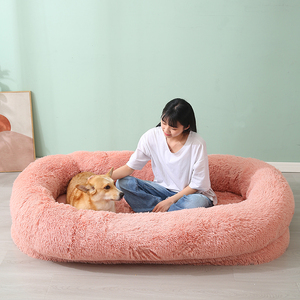 <span class=keywords><strong>Lit</strong></span> pour chien en peluche de haute qualité pour humains, animaux de compagnie, imperméable, chaud, lavable, extra large, canapé-<span class=keywords><strong>lit</strong></span> pour paresseux. - Product Image 2