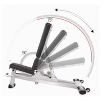 Chaise d'entraînement multifonctionnelle réglable, banc d'entraînement robuste avec cadre en acier, chaise de fitness utilisée pour l'entraînement musculaire
