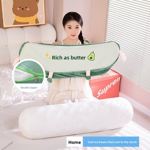 หมอนข้างยาวรูปถั่วน้ำแข็ง A Miao ช่วยบรรเทาอาการปวดหลัง รองรับขา และช่วยให้นอนตะแคงได้ บรรจุใยฝ้าย PP - Product Image 4