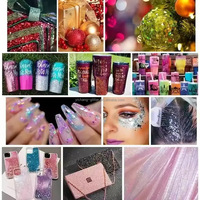 Poudre de paillettes PET en vrac gaufrée et mélangée pour gobelets, résine époxy, nail art, loisirs créatifs, slime et cosmétiques