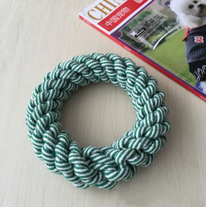 Yeni dayanıklı pamuk halat köpek diş temizleme oyuncak örgülü pamuk döngü köpek oyuncak - Product Image 3