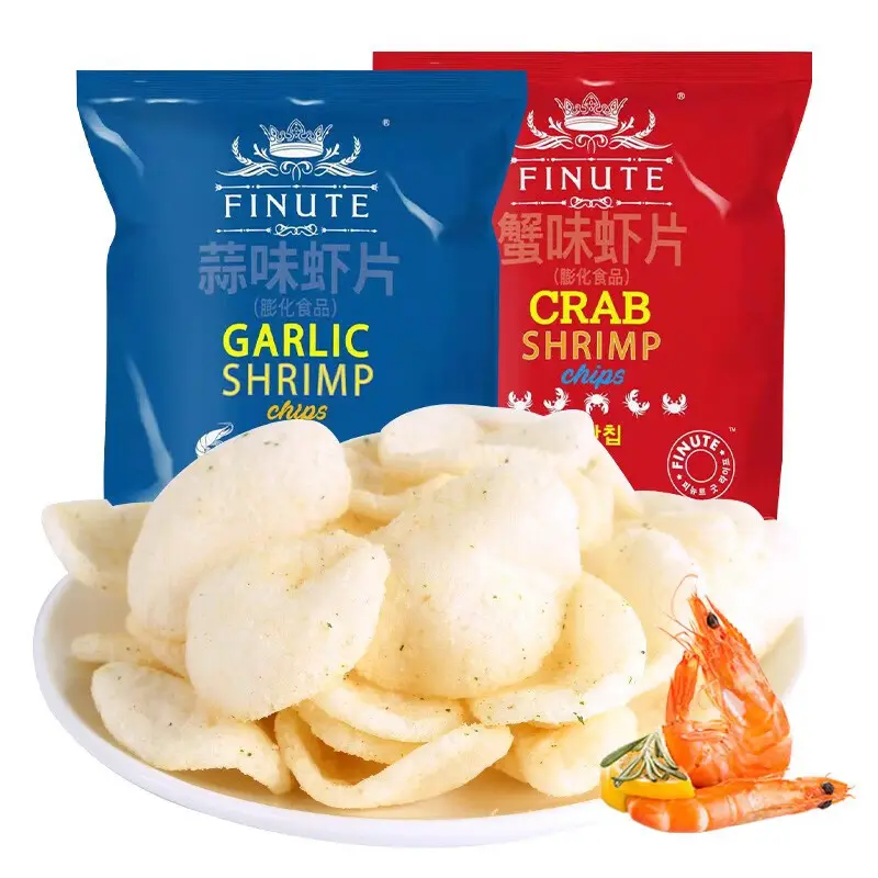 Südkorea importierte Kulaifu Knoblauch Garnelen-Snecken 82 g Büromarke Freizeit-Snack Snacks