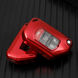 吉普道奇切诺基叛徒指南针卢比圈钥匙扣包配件厂TPU高级软汽车钥匙扣外壳 - Product Image 2