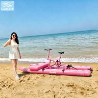 Vélo aquatique à pédales plat, 1 place, cadre en aluminium avec coussin d'air avant, performance optimale pour hôtel, pliable, de Chine, Lumark