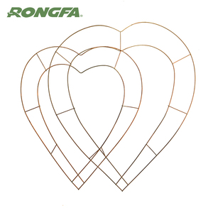 पार्टी सजावट के लिए 18 इंच दिल का आकार धातु तार मालदार फ्रेम - Product Image 4