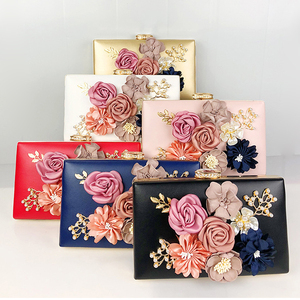 Borsa da Sera di Lusso Vendita Calda Design Floreale 3D Fatto a Mano con Catena Singola Borsa a <span class=keywords><strong>Tracolla</strong></span> da Sera per Feste per Donne - Product Image 6