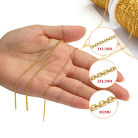 Fournisseurs de Chaînes pour Bijoux DIY, Chaînes en Acier Inoxydable Couleur Or et Argent, Chaîne à Maillons O, Accessoires de Colliers Câble