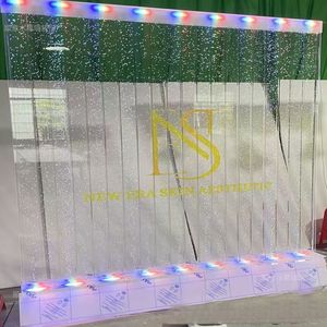 Pared <span class=keywords><strong>de</strong></span> cascada <span class=keywords><strong>de</strong></span> acrílico moderna con luz Led, fuentes <span class=keywords><strong>de</strong></span> pared <span class=keywords><strong>de</strong></span> <span class=keywords><strong>agua</strong></span> móviles utilizadas como cascada <span class=keywords><strong>de</strong></span> casa y divisor <span class=keywords><strong>de</strong></span> habitación con logotipo - Product Image 5