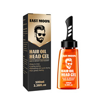 OEM East Moon Peigne à cire pour hommes Rétro Graisse Grand Dos Styling Hydratant Longue Durée Brosse à cheveux Gel de cire avec peigne
