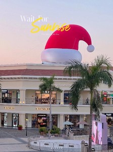 Advertising <strong>Inflatables</strong> <strong>Christmas</strong>-Themed <strong>Inflatable</strong> <strong>Christmas</strong> Hat With Led Lights For Holiday Promotions - Product Image 3