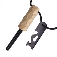 Allume-feu de survie en ferrocérium avec poignée en magnésium 1/2*3.5 pouces, allumette multifonction, 110g, couleur personnalisable, adhérence supérieure
