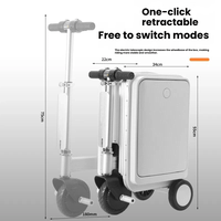 Meilleur Compagnon de Voyage : Valise Intelligente à Roulettes, Scooter Électrique 12 km/h, Bagage Homologué pour Adultes, Cadre en Aluminium, Sac à Roulettes Porteur