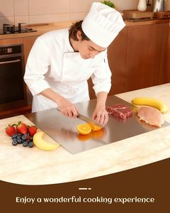 Customize Extra Large Dual-Sided 304 SS Cutting <b>Board</b> Thickened Non-Slip Kneading Dough Baking Panel Kitchen Chopping <b>Boards</b> - Product Image 5
