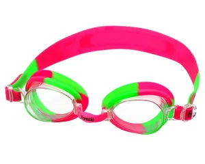 Lunettes de natation Anti-buée étanche coloré Silicone souple yeux Protection UV lunettes à eau pour enfants jeunes enfants