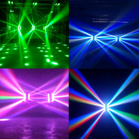 Projecteurs mobiles Spider Beam RGBW 4-en-1 8*10W DMX512 IP33 pour parcs à thème, mariages et éclairage de scène DJ
