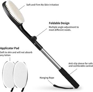 ฟองน้ำแปรงอาบน้ำ 2-in-1 ด้ามจับปรับได้ หัวแปรงปรับได้ - Product Image 2