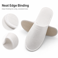 Chaussons de spa jetables légers et respirants en peluche antidérapants pour hôtels, salons et spas – Vente en gros à prix abordable