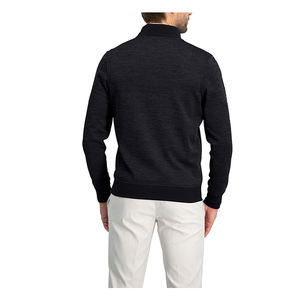 Jersey de punto de Cachemira con cuello de media cremallera OEM ODM personalizado del fabricante para ropa de hombre - Product Image 3