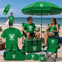 Coffret cadeau promotionnel de camping en plein air avec logo personnalisé, kit de marketing d'entreprise pour souvenirs de salons professionnels