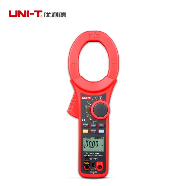 UNI-T ut222 medidores de temperatura de retroiluminação, rms verdadeiro lcd display digital máximo 6000 2500a com testador de temperatura de ciclo e frequência