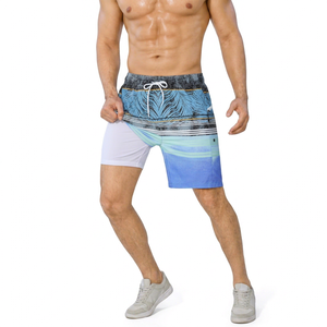 Pantalones Cortos Bermuda de Pana para Hombre, Cintura Alta, Casuales, Deportivos, Transpirables, Ligeros, Mezcla de Algodón, con Cordón Ajustable, Cómodos para Uso Diario - Product Image 1