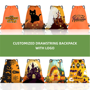 Custom Printed <b>Drawstring</b> <b>Bags</b> Waterproof Sports <b>Bag</b> Promotional Personalized <b>Drawstring</b> <b>Bags</b> Halloween <b>Bag</b> - Product Image 3