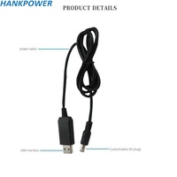 Câble d'alimentation transformateur USB en gros, convertisseur élévateur de tension 5V vers 9V 12V, cordon d'alimentation DC 5.5*2.1mm pour routeur