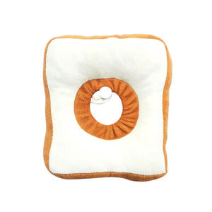 Schattige Toastvormige Zachte Gewatteerde Herstelkraag Voor Katten En Honden Verstelbare Beschermende Anti-Likkegel Alternatief - Product Image 4