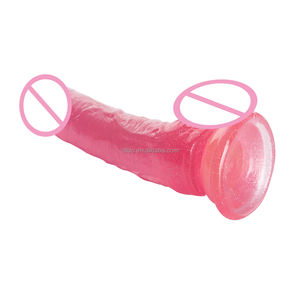 Consolador con diseño de gelatina de succión súper fuerte con brillo de lentejuelas, juguete realista suave para mujeres/hombres/masturbación femenina <span class=keywords><strong>Gay</strong></span> - Product Image 3