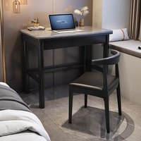 Bureau pliable de luxe léger en bois et pierre, idéal pour la maison, le bureau, les petits appartements, la chambre à coucher, style moderne et simple, pour ordinateur portable/ordinateur