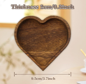Sản Phẩm Mới Nổ 2 Pcs Óc Chó Nhỏ Hình Trái Tim Bằng Gỗ Khay Gỗ Trái Tim Phục Vụ Đĩa Cho Nhà Văn Phòng Nhà Hàng - Product Image 2