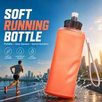 Bouteille d'eau souple pliable en TPU sans BPA, personnalisée OEM, avec valve de morsure, pour course à pied en montagne, à insérer dans un gilet d'hydratation – Vente en gros