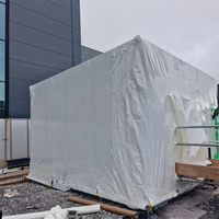 Film thermorétractable en PE ignifuge NFPA-701 de 9 mil et 10 mil, 26', 40', 50', 60' pour toitures, bateaux et échafaudages