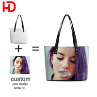 Sac à bandoulière en PU lavable grande capacité imperméable résistant aux déchirures pour voyage toutes saisons avec logo personnalisé et impression fille mignonne 2026