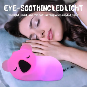 ไฟซิลิโคนรูปสัตว์น่ารักไฟ LED สีสันสดใสสำหรับเด็กไฟกลางคืนซิลิโคนรูปสัตว์ในห้องนอน - Product Image 3