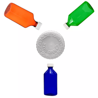 Bouteille de sirop infusé aux fruits ovale personnalisée, étiquettes d'impression à l'écran, bouteille de médicament liquide graduée, écologique, recyclable