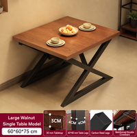 Table à manger rectangulaire de style industriel, table de cuisine simple et moderne pour la maison