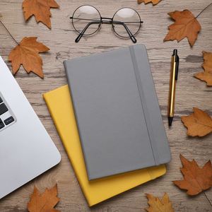 Agenda A5 en cuir PU avec couverture, carnet de notes, organiseur de papeterie, type journal, prix usine fournisseur Guangdong - Product Image 2
