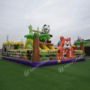 Les enfants commerciaux en plein air jouent au jeu combo videur sautant château <span class=keywords><strong>gonflable</strong></span> panda géant <span class=keywords><strong>gonflable</strong></span> bo - Product Image 5