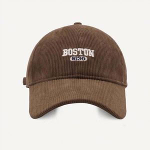 Gorra de Béisbol de Pana Personalizada al por Mayor con 6 Paneles y Bordado Original del Logotipo de Boston - Product Image 3
