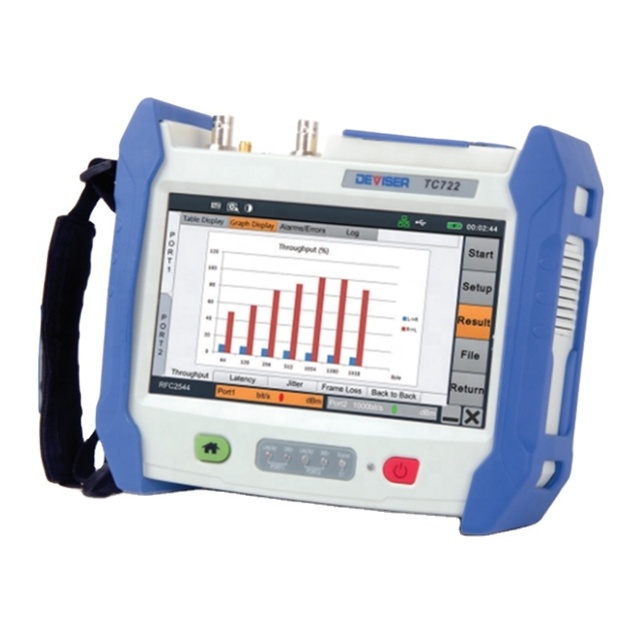 7 Inch Touch Screen 10G Ethernet Tester DEVISER TC722 Transport Tester (E1/T1, SDH ,OTN Option)