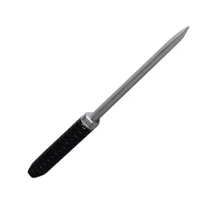 Custom slivery black rubber martial arts knife