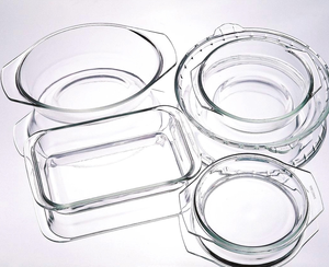 Deep <strong>Glass</strong> Baking Dish Square <strong>Glass</strong> Bakeware Set , Baking Pans for Lasagna, Leftovers, Cooking,Freezer-to-Oven and Dishwasher - Product Image 1