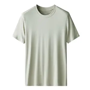 Vente en gros T-shirt à manches courtes modal double face des années 60 pour hommes, vêtements d'extérieur, service OEM et ODM, conception vierge