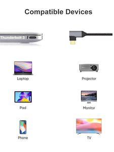 Ultra HD 4K HDR Video Cable New Type-C để <span class=keywords><strong>HDMI</strong></span> phổ Màn hình phản chiếu cho điện thoại máy tính bảng máy tính xách tay - Product Image 4