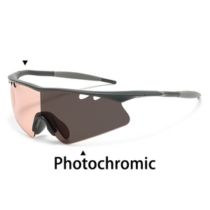 <span class=keywords><strong>Lunettes</strong></span> <span class=keywords><strong>de</strong></span> <span class=keywords><strong>soleil</strong></span> <span class=keywords><strong>photochromiques</strong></span> <span class=keywords><strong>de</strong></span> sport en gros pour hommes et femmes, idéales pour le cyclisme, la course à pied, le golf, protection UV400, monture légère, logo personnalisable - Product Image 2
