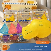 Vormbaar Vaseline-gevuld squishy speelgoed, niet-terugverende stressverlichtende knijp-speelgoed, schattig fruit-kaas-boterdeeg sensorisch fidget speelgoed